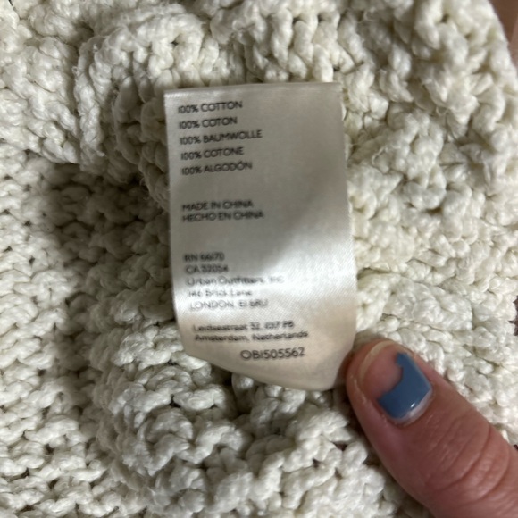 Free People Cutting Edge Cotton Cable Sweater Size XS - Picture 4 of 5